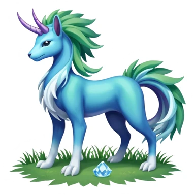 Suicune-Aurorus-Meganium-fusion (full body) sticker