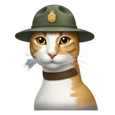Cat head with Horse body Duck soldier sticker