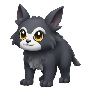 Cute cool dark animal hybrid Fakemon full body sticker