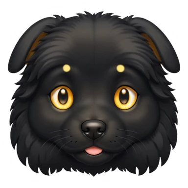 Cachorro preto sticker