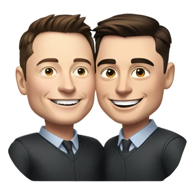 elon musk love with ben shapiro sticker