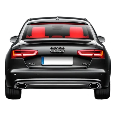 Plakasiz audi a6 arkasi sticker