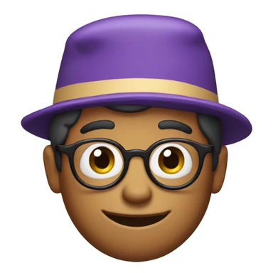 Waldo wearing purple hat sticker