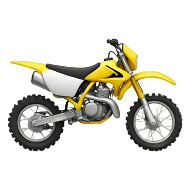 Yellow dirtbike sticker