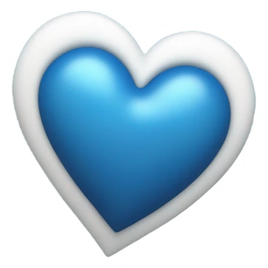 blue leap off print heart sticker