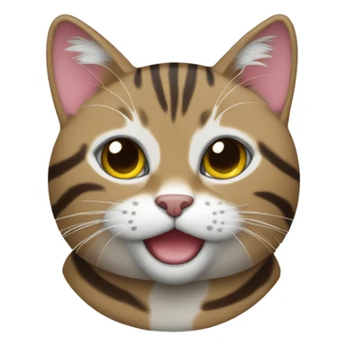 Tabby Maine coin cat sticker