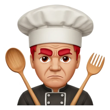 Gordon Ramsay angry with chef hat sticker