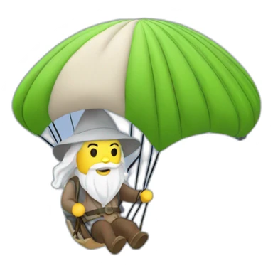 gandalf paragliding sticker