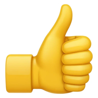 thumbs up emoji, positive and bold sticker