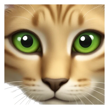 gato OJOS VERDES sticker