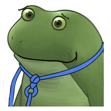 Tied and sad sticker