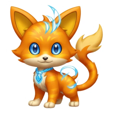 Elemental spritzly spritzee-sprigatito-Shinx-fusion (full body)  sticker
