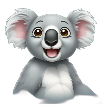 happy koala sticker