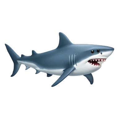 Shark with whale sticker