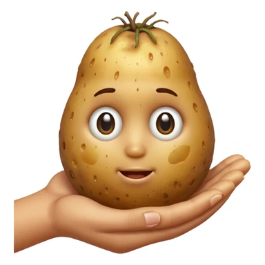 Crea una patata con le dita bagnate  sticker