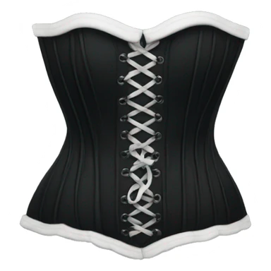 Black corset sticker