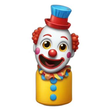 clown in a bidon sticker