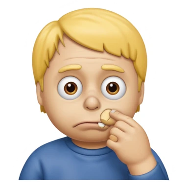 ralph wiggum nose picking sticker