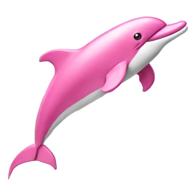 Pink dolphin enjoying college spring break sticker
