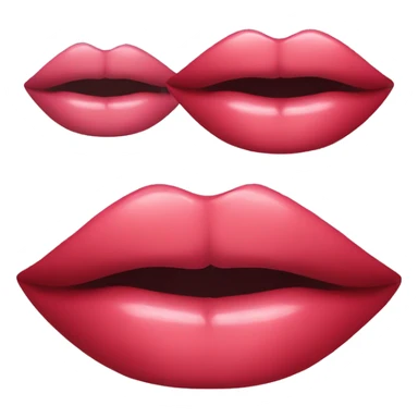 Lips with lipgloss  sticker