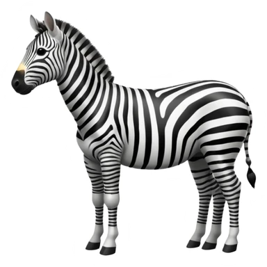 Retarded zebra sticker