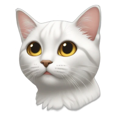 Chat blanc mignon 🤩 sticker