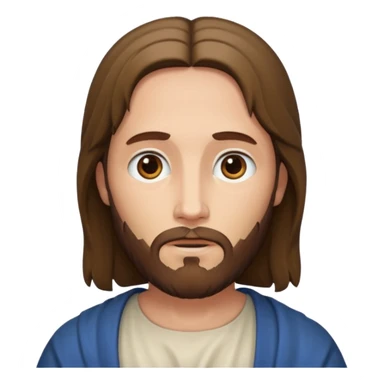 Jesus Christ with short hair sticker