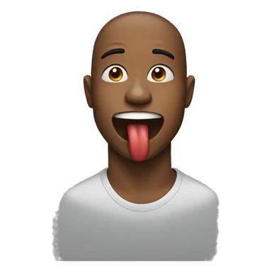 Person biting lip sticker