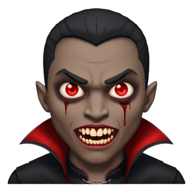 black men Vampire sticker