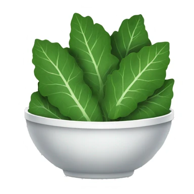 Collard greens in bowl sticker