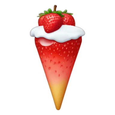 glace à la fraise sticker