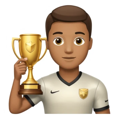 trophy football player  sticker