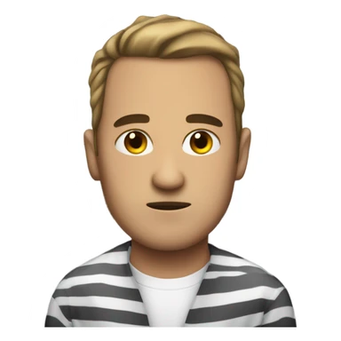 Jail bird with black eye sticker