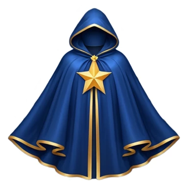 a fantasy magic star pattern cloak sticker