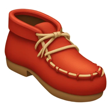 moccasin red show point sticker
