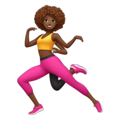 danseuse de zumba en couple  sticker