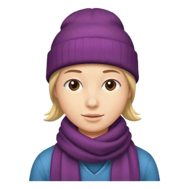 Beanie + scarf sticker