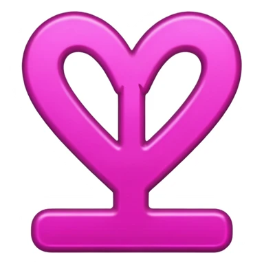 female sign symbol, vibrant magenta color sticker