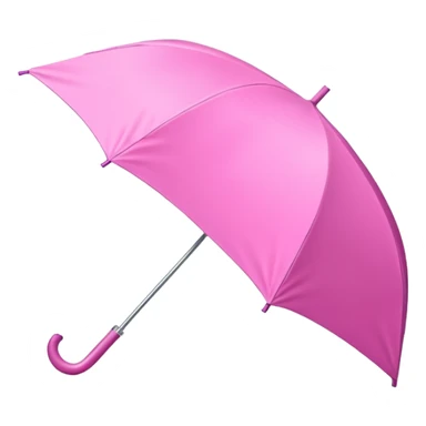 Folded Rain Umbrella pink sticker