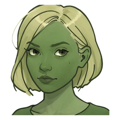Blonde girl  sticker