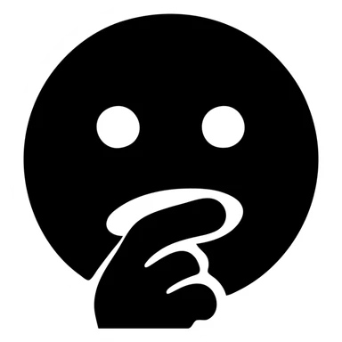 emoji biting index finger sticker