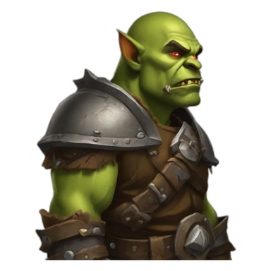 Orc(world of warcraft) expressing a lack of interest sticker