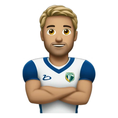 Pas content triplé football sticker