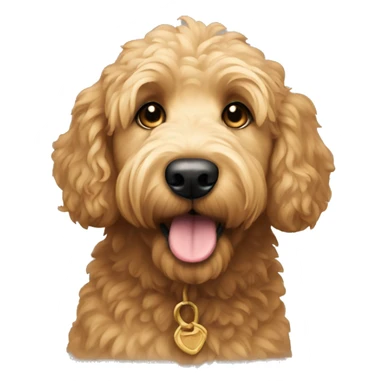 Golden doodle dog sticker