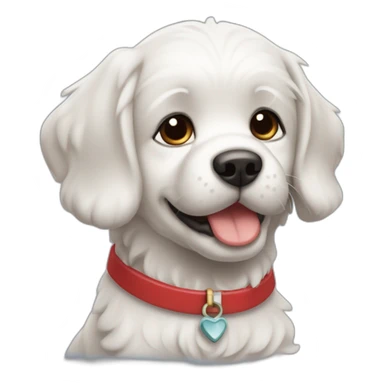 cachorro maltes navideño sticker