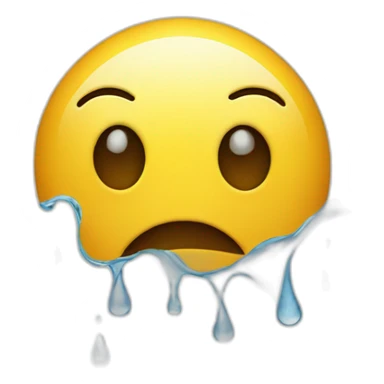 smiley upside down with tears in the opposite direction sticker