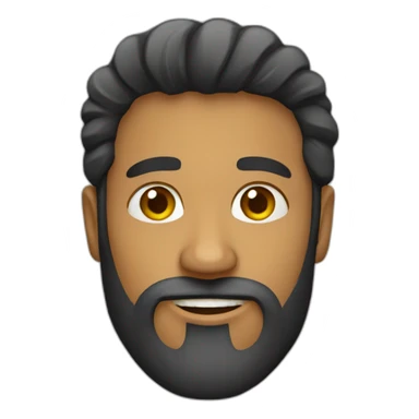 brazilian man with beard sticker