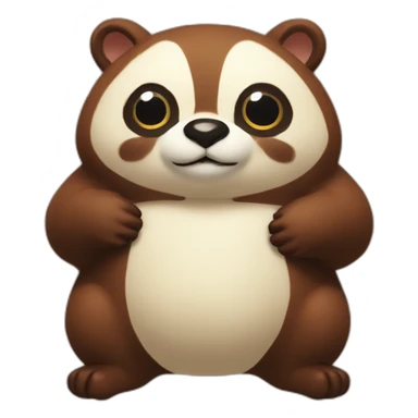 tanaka fat tanuki sticker