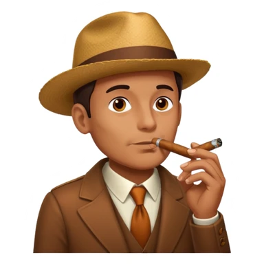 Man who is Mexican smoking a cigar  sticker
