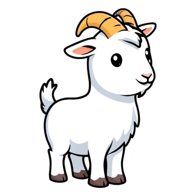 A goat sticker